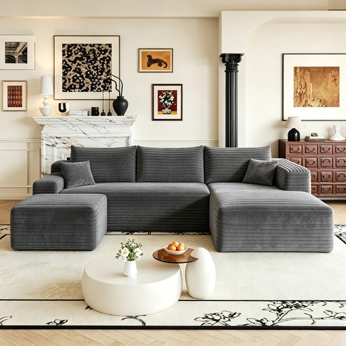 103 shaped boneless couch - u,