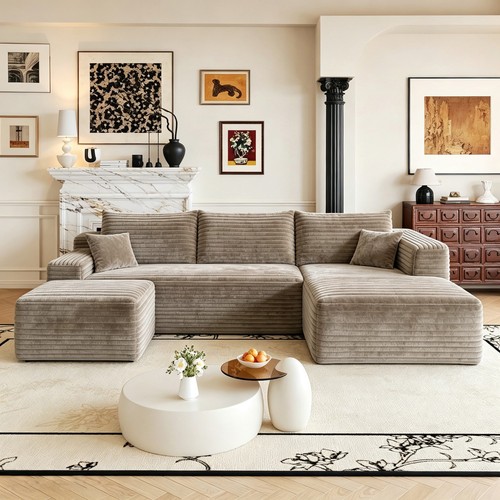 103 shaped boneless couch - 103", u