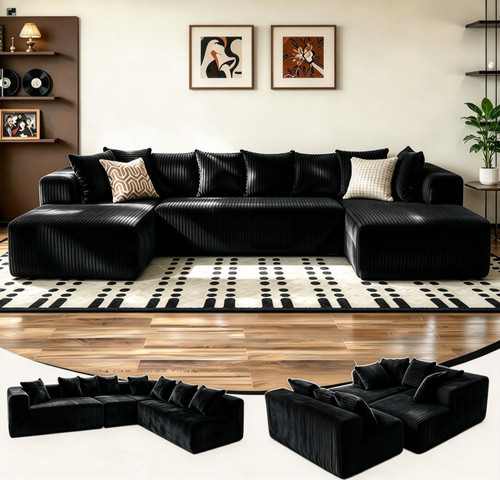 146 shaped modular - 146", u-shaped